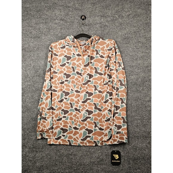BURLEBO Other - Burlebo Men's Performance Hoodie Size Medium Bayside Camo